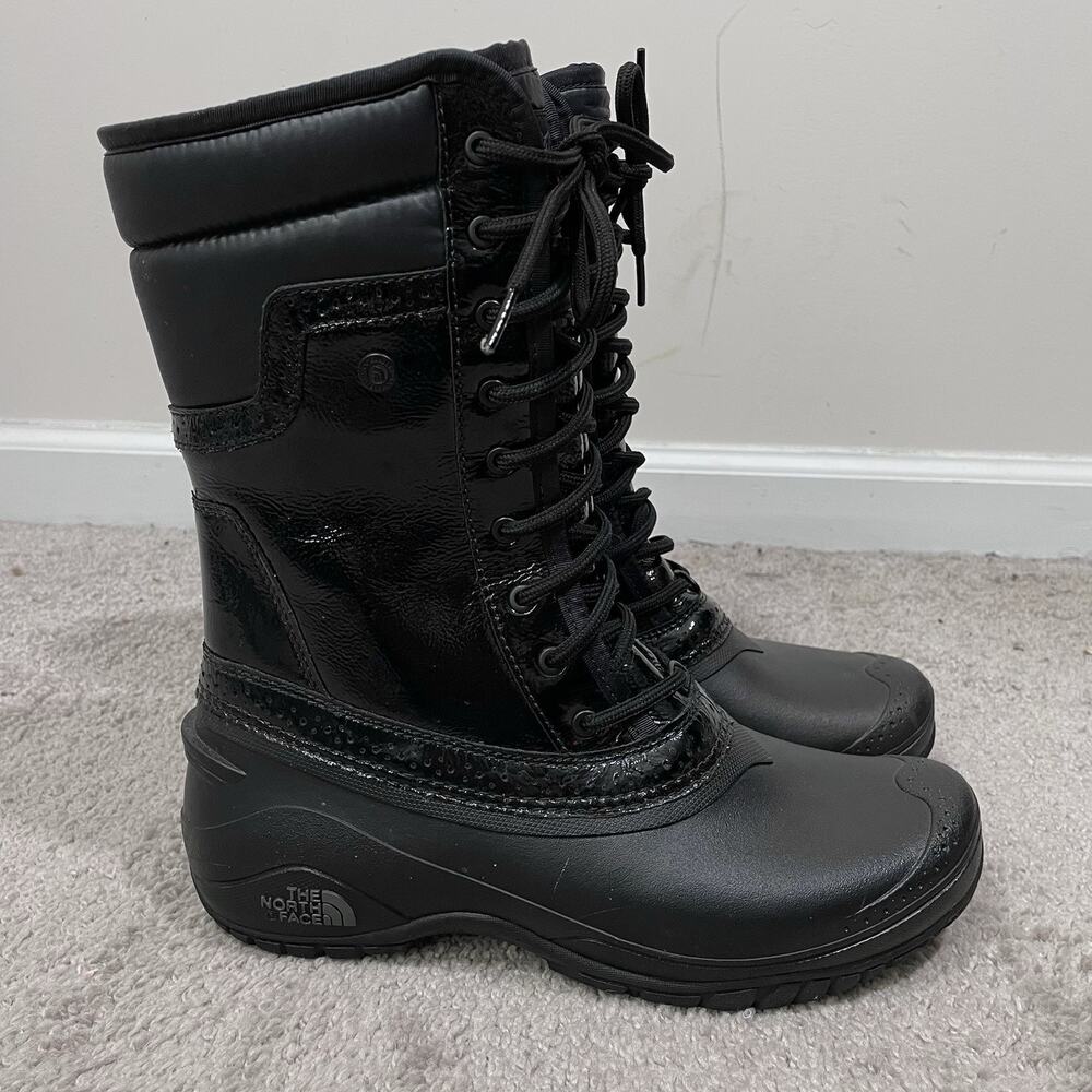The North Face Shellista II Mid Luxe Boots Women's Size 9 Black Primaloft Lined
